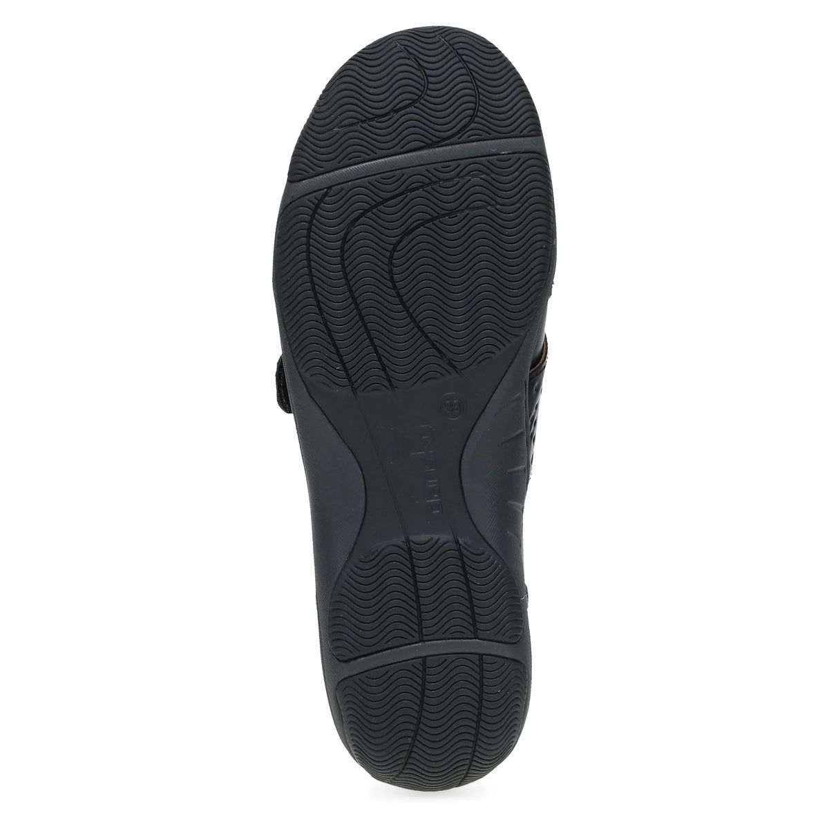 Sallie Wide Black Waxy Burnished