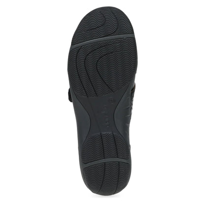 Sallie Wide Black Waxy Burnished