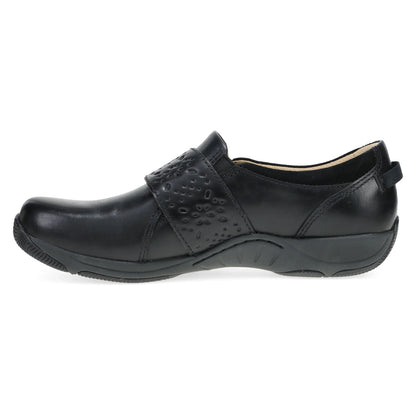 Sallie Wide Black Waxy Burnished