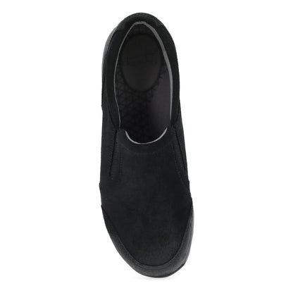 Pippy Black Waterproof Burnished Suede