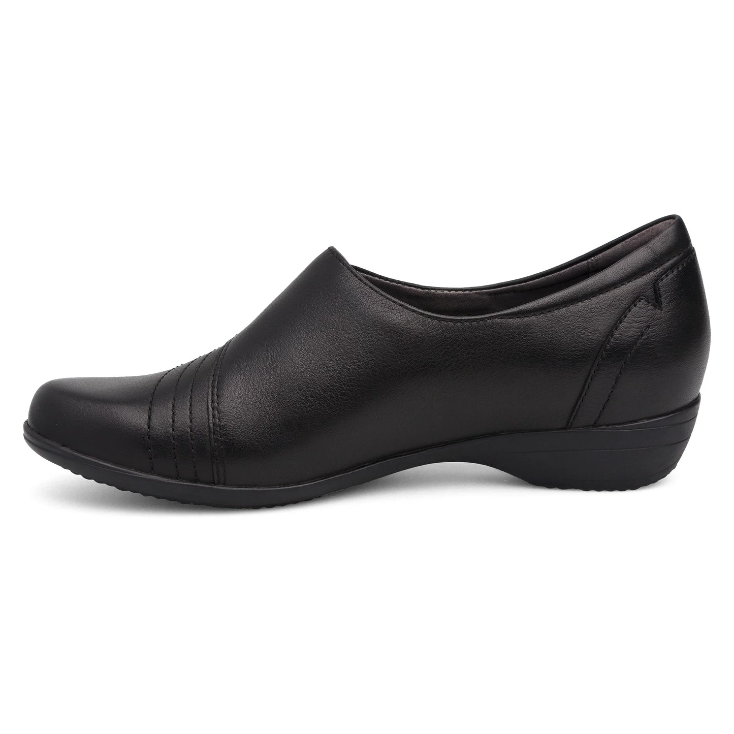 Franny Wide Black Leather