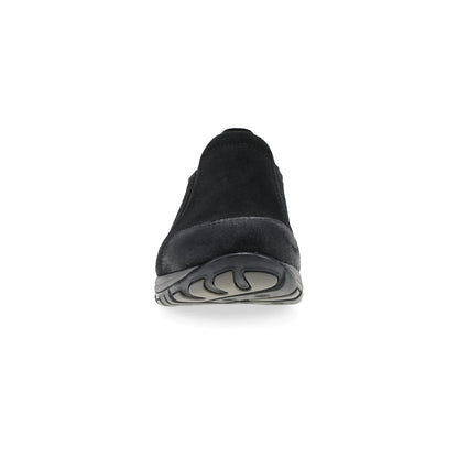 Pippy Wide Black Waterproof Burnished Suede
