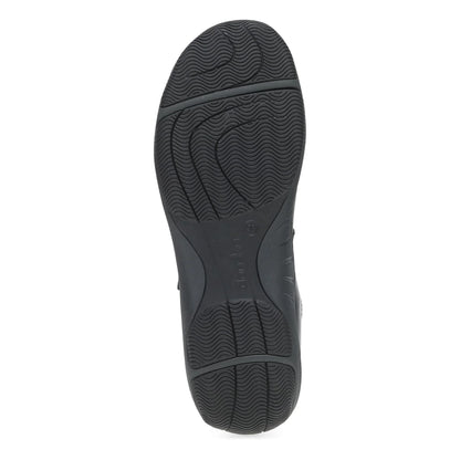 Stacy Wide Black Waxy Burnished