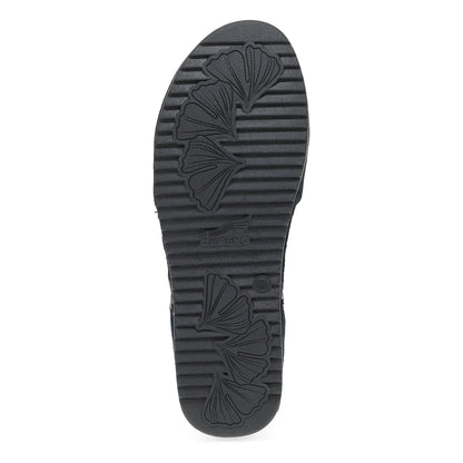 Mae Black Burnished Suede