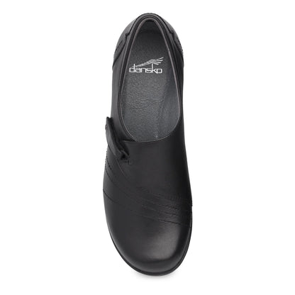 Franny Wide Black Leather