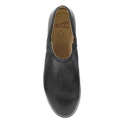 Cheryl Wide Black Burnished Nubuck